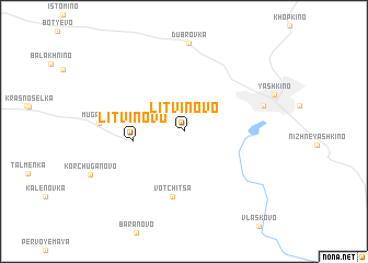 map of Litvinovo