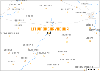 map of Litvinovskaya Buda