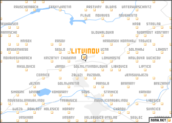 map of Litvínov