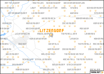 map of Litzendorf
