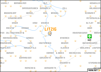 map of Litzig