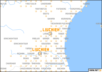 map of Liu-chieh