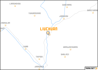 map of Liuchuan
