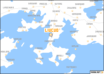 map of Liucuo