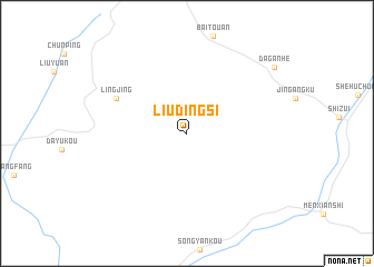 map of Liudingsi