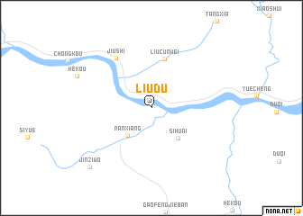map of Liudu
