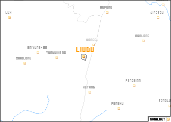 map of Liudu