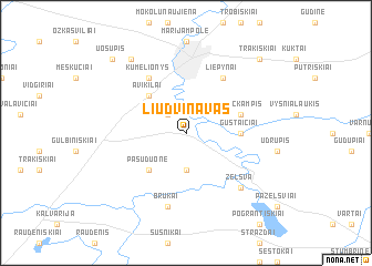 map of Liudvinavas