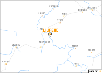 map of Liufeng