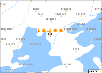map of Liugezhuang