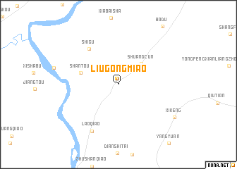 map of Liugongmiao