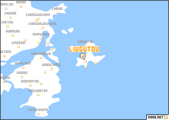 map of Liugutou