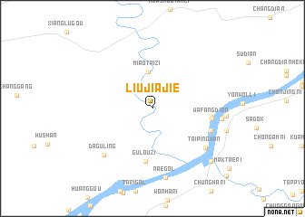 map of Liujiajie