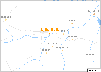 map of Liujiajie