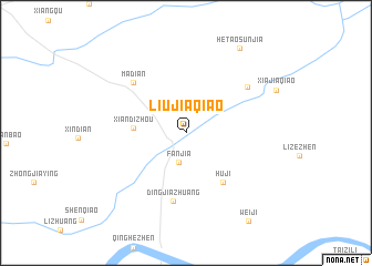 map of Liujiaqiao