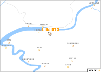 map of Liujiata