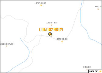 map of Liujiazhaizi