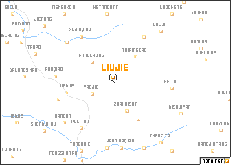 map of Liujie