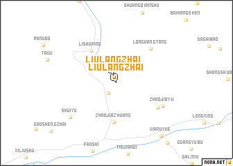 map of Liulangzhai