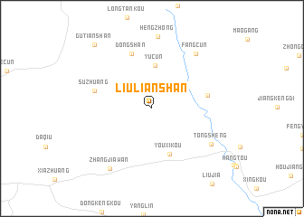 map of Liulianshan