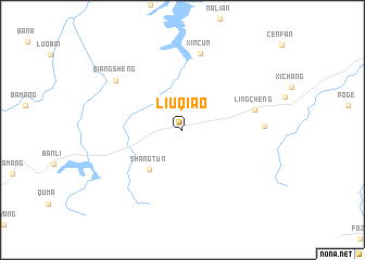 map of Liuqiao