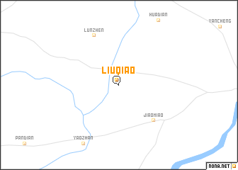 map of Liuqiao