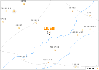map of Liushi