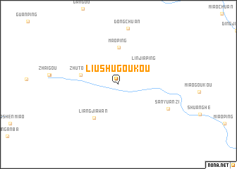 map of Liushugoukou