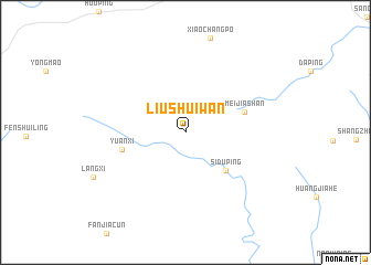 map of Liushuiwan