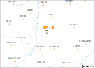 map of Liushui