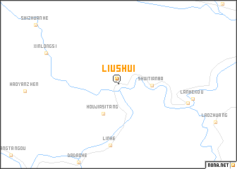 map of Liushui