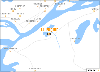 map of Liusiqiao