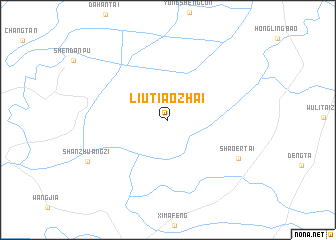 map of Liutiaozhai