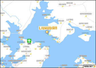map of Liuwudian