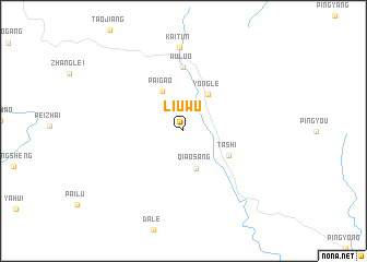 map of Liuwu