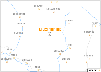map of Liuxianping