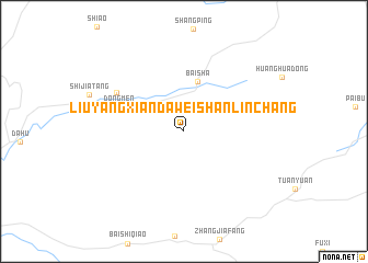map of Liuyangxiandaweishanlinchang