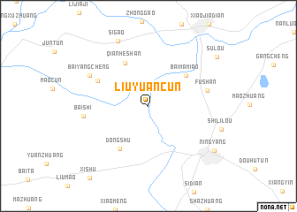 map of Liuyuancun