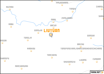 map of Liuyuan