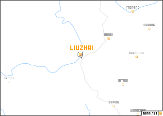 map of Liuzhai