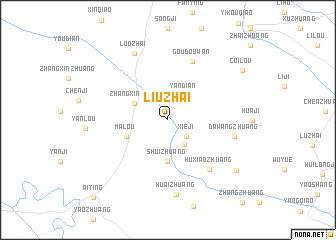 map of Liuzhai