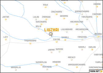 map of Liuzhai