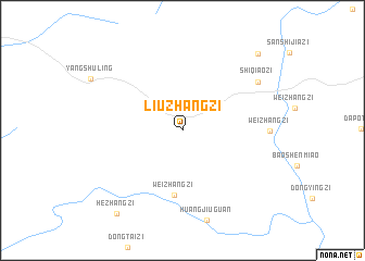 map of Liuzhangzi