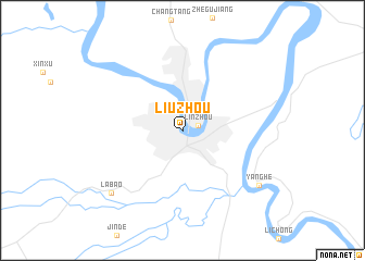 map of Liuzhou