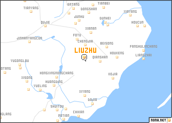 map of Liuzhu