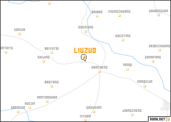 map of Liuzuo