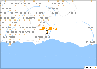 map of Livadhás