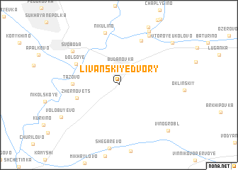 map of Livanskiye Dvory