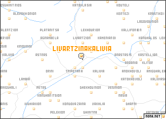 map of Livartziná Kalívia