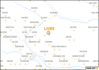 map of Lívas